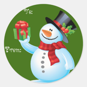 Cute Snowman Christmas Gift tags