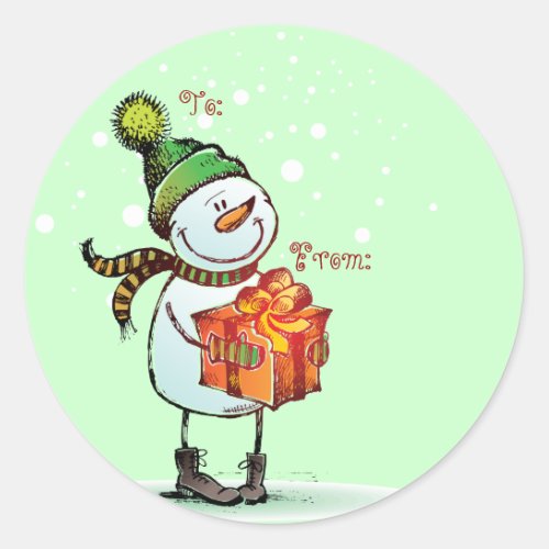 Cute Snowman Christmas Gift tags