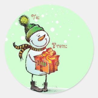 Cute Snowman Christmas Gift tags
