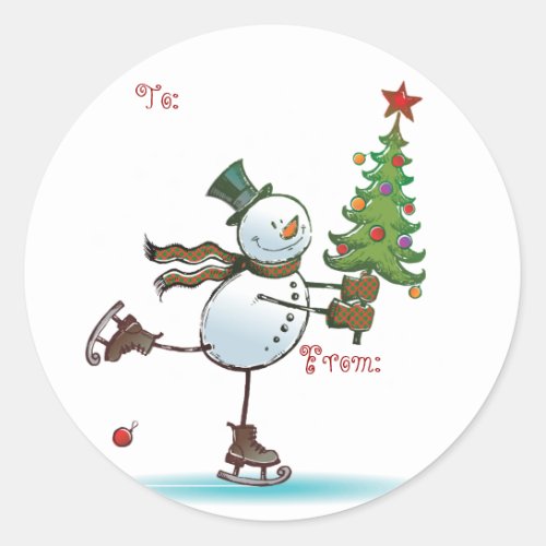 Cute Snowman Christmas Gift tags