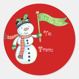 Christmas Name Tags Stickers - 392 Results | Zazzle