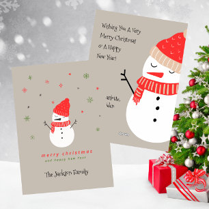 Cute Snowman Christmas Holiday