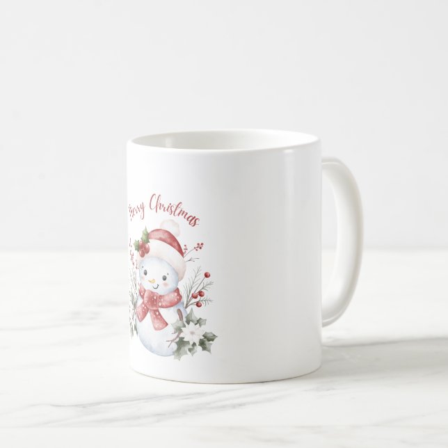 Cute Snowman Christmas Mug (Front Right)