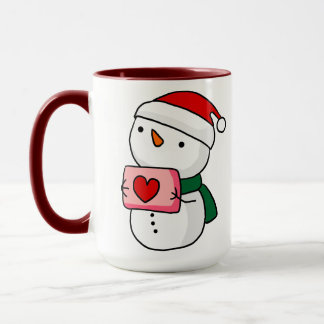 Cute Snowman Christmas Mug 