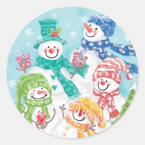 Cute Snowman Christmas sticker