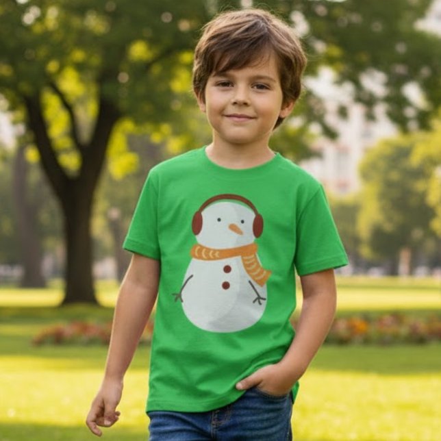 Cute Snowman Christmas T-Shirt (Creator Uploaded)