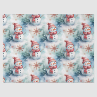 Cute Snowman Christmas Tissue Paper