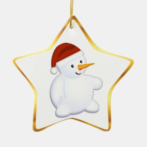 Cute Snowman Christmas Tree Ornament