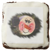 Cute Snowman Face Brownie (Front)