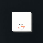 Cute Snowman Face Notes<br><div class="desc">Cute Snowman Face Notes are great for jotting down important notes to remember such as to do lists or grocery lists. The sticky notes are white with an adorable winter snowman face on the lower area. Available in different sizes and you customize any way you wish. Makes a great gift...</div>