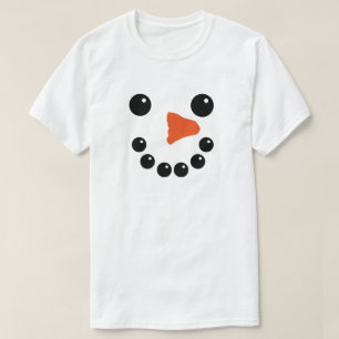 Cute Snowman Face T-Shirt