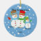 Cute Snowman Family of 3 Christmas Ornament