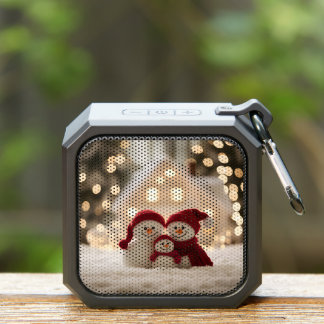Cute Snowman Family Winter Christmas Bluetooth Speaker