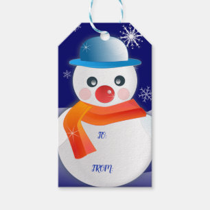 Cute Snowman Gift Tags