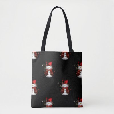 Cute Snowman in Red Velvet Christmas