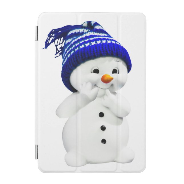 Cute Snowman iPad Smart Cover (Front)
