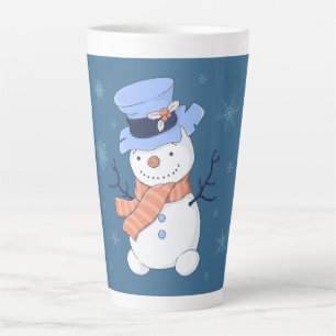Cute Snowman Latte Mug