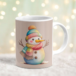 Cute Snowman Let It Snow Coffee Mug