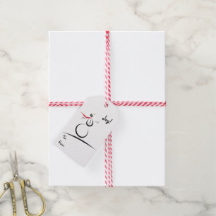 CUTE SNOWMAN 'Merry Christmas' Gift Tags