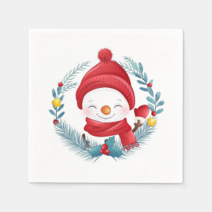 Cute Snowman  Napkins