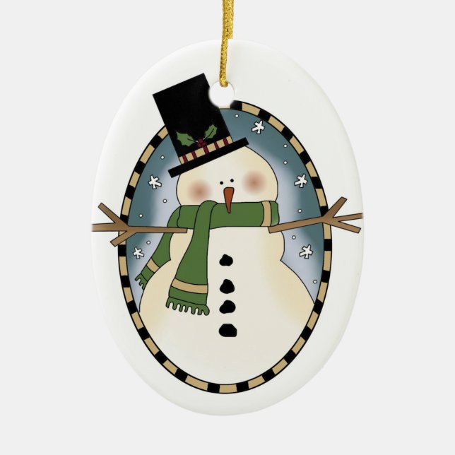 Cute snowman ornament (Front)