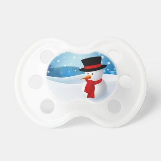 Cute Snowman Pacifiers