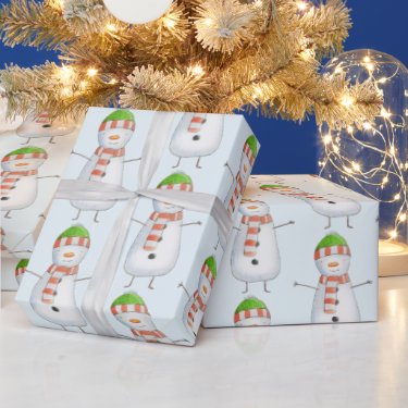 Cute Snowman Pattern Christmas