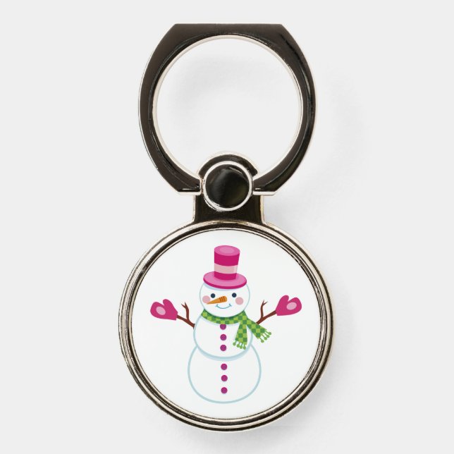 Cute Snowman Phone Grip (Front)