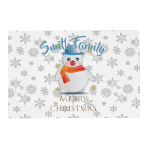 Cute Snowman Placemat