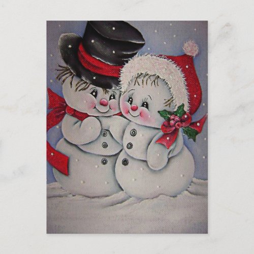 cute  Snowman Postcard