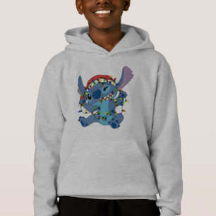 Cute Snowman & Stitch Christmas Kids Outfit – Fest Hoodie