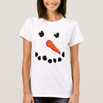 Cute Snowman T-shirt by Shaneys at Zazzle