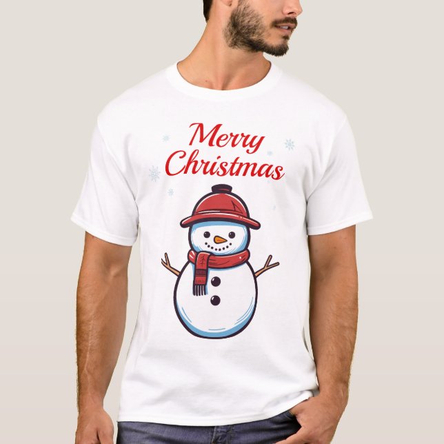 Cute snowman T-Shirt (Front)