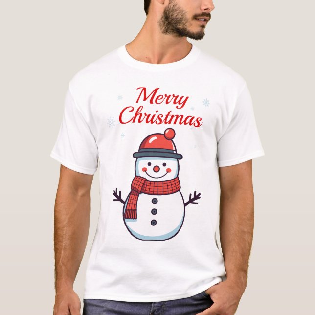 Cute snowman T-Shirt (Front)