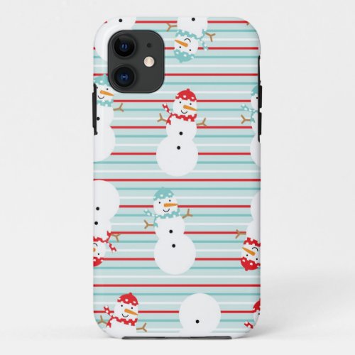 Cute Snowman Winter Design iPhone 5 Case