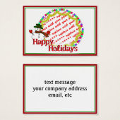 Cute Snowman With Green Hat Photo Frame (Front & Back)