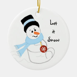 Cute Snowman with Ornament