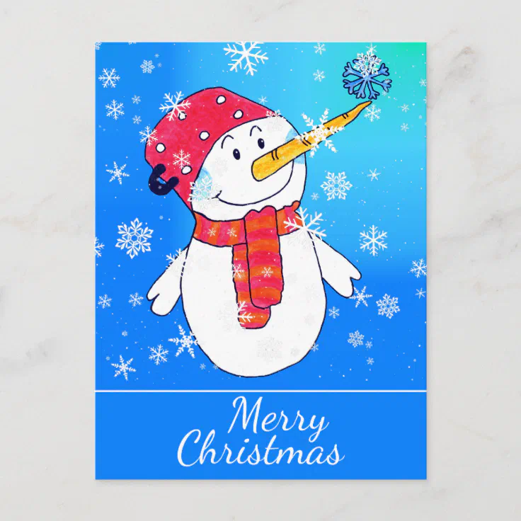 cute snowman drawing