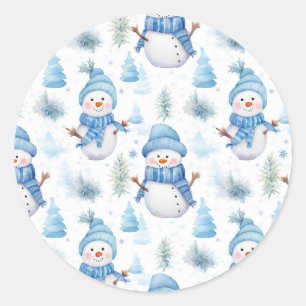 Cute Snowmen Stickers