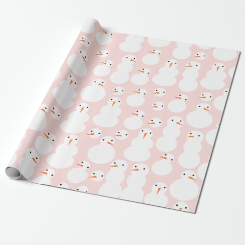 Cute Snowmen Wrapping Paper
