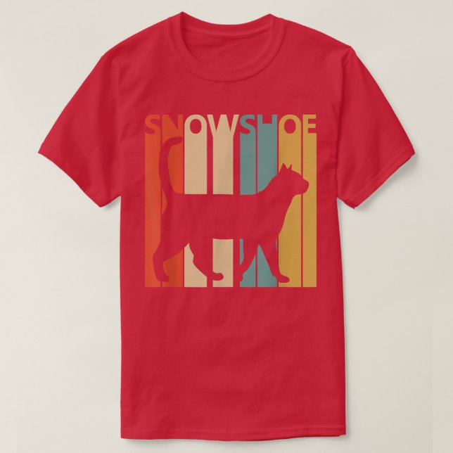 Cute Snowshoe Cat  T-Shirt (Design Front)