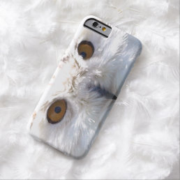 Cute Snowy Owl Eyes Wildlife Photo Barely There iPhone 6 Case