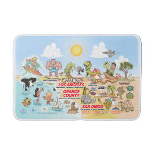 Cute SoCal Bath Mat