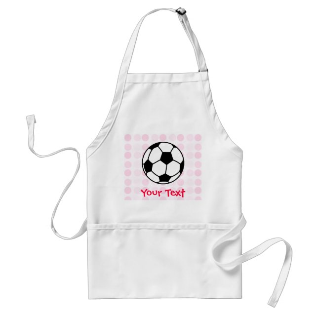 Cute Soccer Ball Adult Apron (Front)