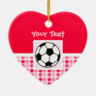 Cute Soccer Ball Ceramic Ornament