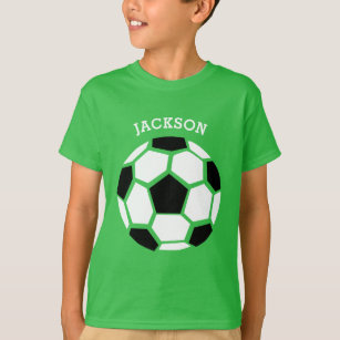 Cute Soccer Ball Personalized Kids Sports T-Shirt