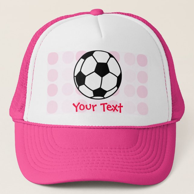 Cute Soccer Ball Trucker Hat (Front)