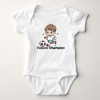 Cute Soccer Boy Baby Bodysuit | Little Football