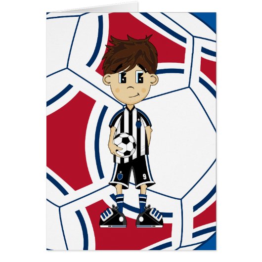 Cute Soccer Boy Card (Front)