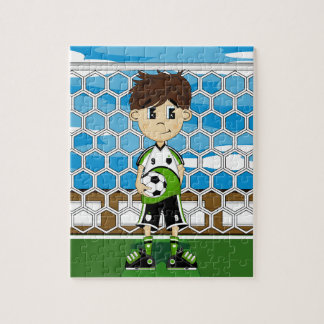 Cute Soccer Boy Jigsaw Puzzle